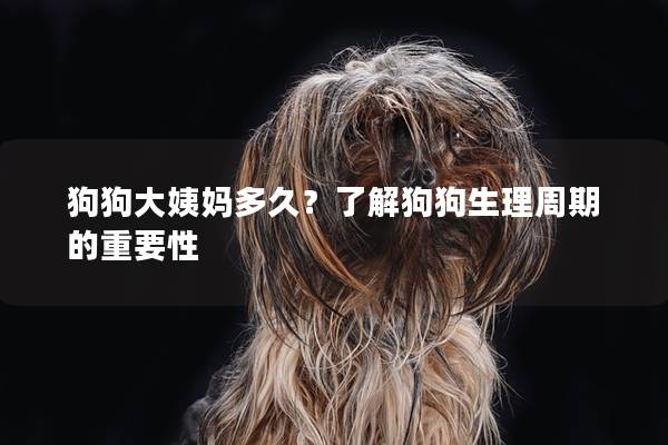 狗狗大姨妈多久？了解狗狗生理周期的重要性