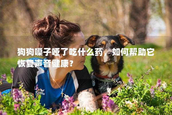 狗狗嗓子哑了吃什么药，如何帮助它恢复声音健康？