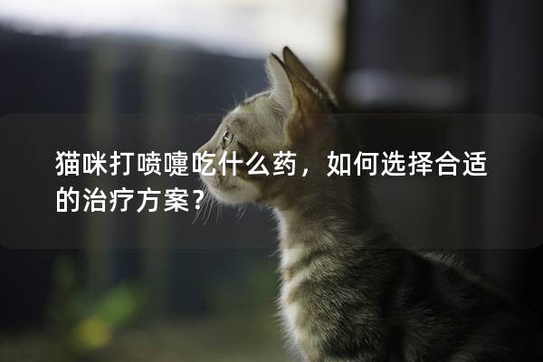 猫咪打喷嚏吃什么药，如何选择合适的治疗方案？