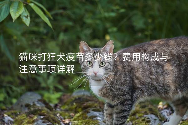 猫咪打狂犬疫苗多少钱？费用构成与注意事项详解